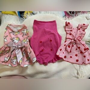 “Hi, Barkie!”- Set of Dog Dresses- Size Medium 🐾
